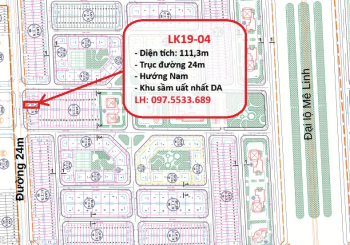 Đất liền kề Cienco 5 Mê Linh 111m² – Gần Đại học Tài Chính, tiềm năng tăng giá vượt trội