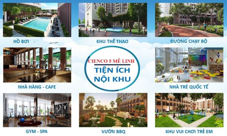 tiện ích nội khu Cienco5 Mê Linh